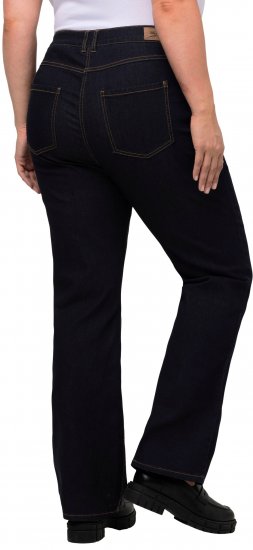 Ulla Popken Marie Fit Bootcut Stretch Jeans Dark Blue Denim - Jeans & Bukser i Store Størrelser – Plus Size - 