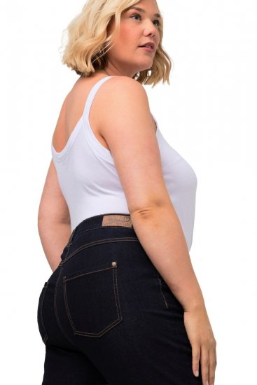 Ulla Popken Marie Fit Bootcut Stretch Jeans Dark Blue Denim - Ulla Popken - Ulla Popken Plus Size Tøj
