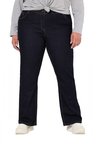 Ulla Popken Marie Fit Bootcut Stretch Jeans Dark Blue Denim - Ulla Popken - Ulla Popken Plus Size Tøj