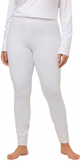 Ulla Popken Quick Dry Moisture Wicking Stretch Ski Leggings Snow White - Jeans & Bukser i Store Størrelser – Plus Size - 