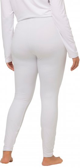 Ulla Popken Quick Dry Moisture Wicking Stretch Ski Leggings Snow White - Jeans & Bukser i Store Størrelser – Plus Size - 