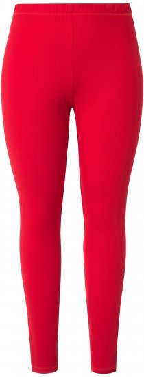 Ulla Popken Quick Dry Moisture Wicking Stretch Ski Leggings Salsa Red - Jeans & Bukser i Store Størrelser – Plus Size - 