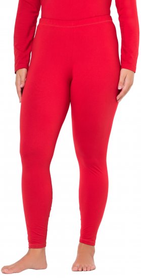 Ulla Popken Quick Dry Moisture Wicking Stretch Ski Leggings Salsa Red - Jeans & Bukser i Store Størrelser – Plus Size - 