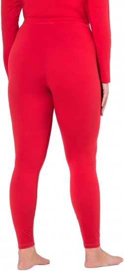 Ulla Popken Quick Dry Moisture Wicking Stretch Ski Leggings Salsa Red - Jeans & Bukser i Store Størrelser – Plus Size - 