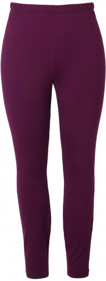 Ulla Popken Quick Dry Moisture Wicking Stretch Ski Leggings Grape Red - Jeans & Bukser i Store Størrelser – Plus Size - Jeans & bukser, EU 42-70