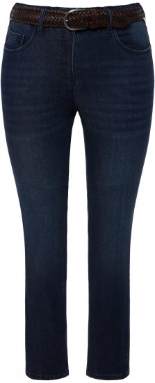Ulla Popken Stretch Sarah Fit Skinny Jeans Blue Denim - Jeans & Bukser i Store Størrelser – Plus Size - 