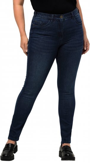 Ulla Popken Stretch Sarah Fit Skinny Jeans Blue Denim - Jeans & Bukser i Store Størrelser – Plus Size - 