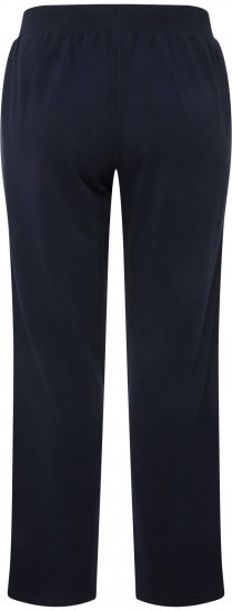 Ulla Popken Side Stripe Adjustable Drawstring Waist Joggers Navy - Jeans & Bukser i Store Størrelser – Plus Size - 