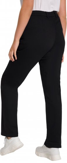 Ulla Popken Basic Mony Tapered Leg Stretch Pants Black - Jeans & Bukser i Store Størrelser – Plus Size - 
