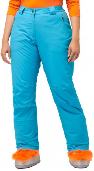 Ulla Popken Thermal Triple-Function Pants Bright Turquoise - Jeans & Bukser i Store Størrelser – Plus Size - 