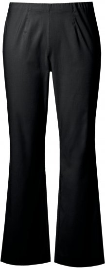 Ulla Popken Bengaline Elastic Waist Thermal Pants Black - Jeans & Bukser i Store Størrelser – Plus Size - 