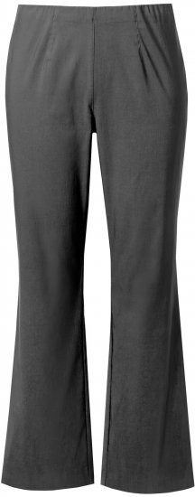 Ulla Popken Bengaline Elastic Waist Thermal Pants Graphite Grey - Jeans & Bukser i Store Størrelser – Plus Size - 