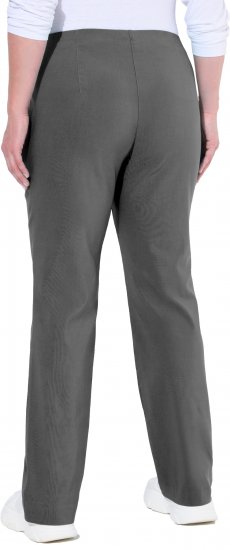 Ulla Popken Bengaline Elastic Waist Thermal Pants Graphite Grey - Jeans & Bukser i Store Størrelser – Plus Size - 
