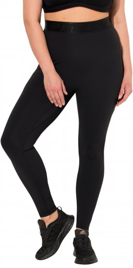 Ulla Popken Lightfit Quick Drying Leggings Black - Jeans & Bukser i Store Størrelser – Plus Size - 