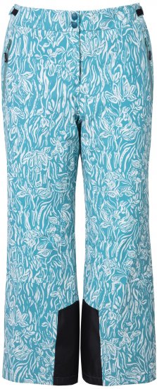 Ulla Popken Floral Print Ski Pants Ice Green - Jeans & Bukser i Store Størrelser – Plus Size - 