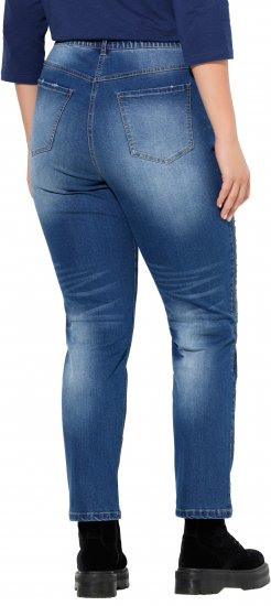 Ulla Popken Rhinestone Detail Stretch Fit Jeans Denim Blue - Jeans & Bukser i Store Størrelser – Plus Size - Jeans & bukser, EU 42-70