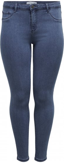 Only Carmakoma Thunder Life Skinny Fit Jeans Blue Denim - Jeans & Bukser i Store Størrelser – Plus Size - 