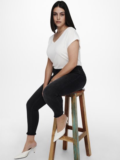 Only Carmakoma Willy Skinny Fit Jeans Black - Jeans - 