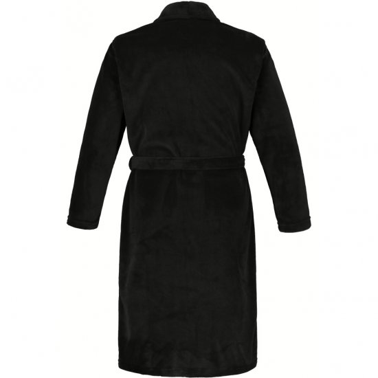 JP1880 Bathrobe with Spacious Patch Pockets Black - Undertøj og badetøj - Badetøj og Undertøj i store størrelser 