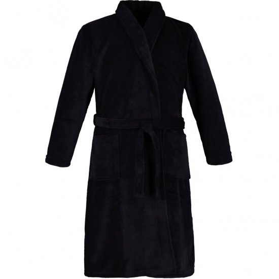 JP1880 Bathrobe with Spacious Patch Pockets Dark Navy - Undertøj og badetøj - Badetøj og Undertøj i store størrelser 