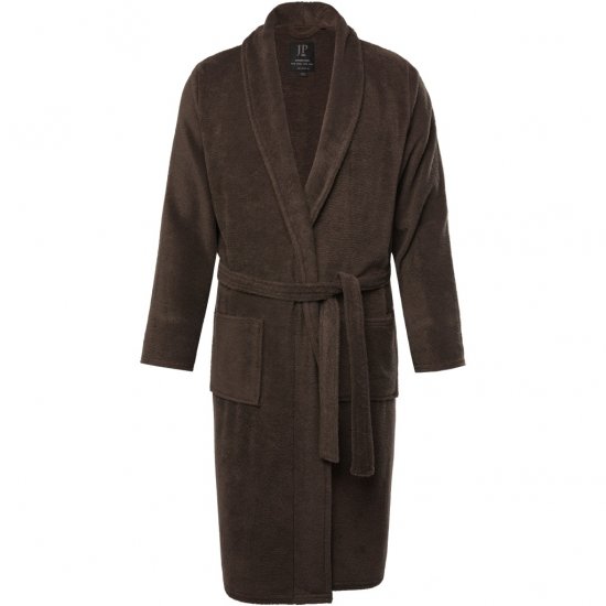 JP1880 Bathrobe Extra Soft Terry Cloth Brown - Undertøj og badetøj - Badetøj og Undertøj i store størrelser 