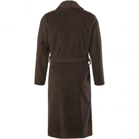 JP1880 Bathrobe Extra Soft Terry Cloth Brown - Undertøj og badetøj - Badetøj og Undertøj i store størrelser 