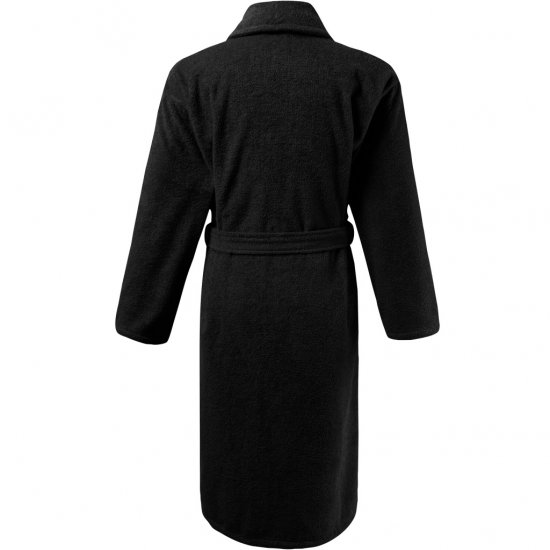 JP1880 Bathrobe Extra Soft Terry Cloth Black - Undertøj og badetøj - Badetøj og Undertøj i store størrelser 