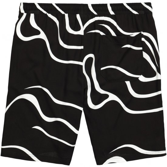 JP1880 Bermuda Shorts Soft Viscose All-over Print Black - Shorts - Shorts i store størrelser - W40-W60