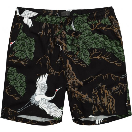 JP1880 Bermuda Shorts All-over Print Black - Shorts - Shorts i store størrelser - W40-W60