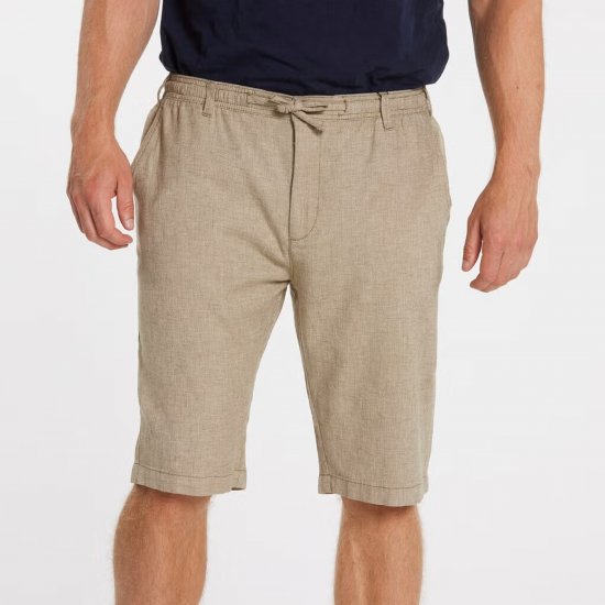North Latitude 41106 Linen Shorts Beige - Shorts - Shorts i store størrelser - W40-W60