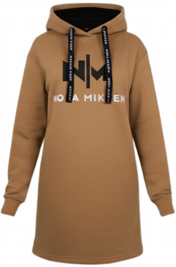 Nora Mikken KADRI Long Hoodie Camel - Trøjer og hættetrøjer - Sweatere & hoodies til kvinder