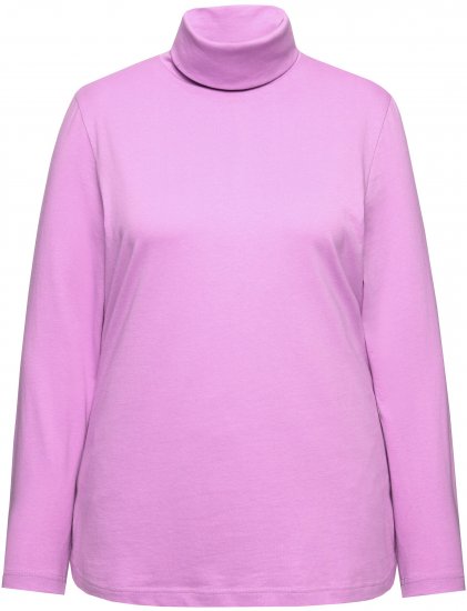 Ulla Popken Basic Long Sleeve Slim Fit Turtleneck Amethyst - Hættetrøjer og sweatshirts - 