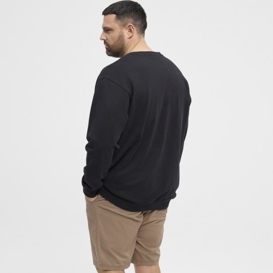 North Latitude Sweatshirt Black TALL - HERRETØJ MT-6XLT - Tøj til høje mænd
