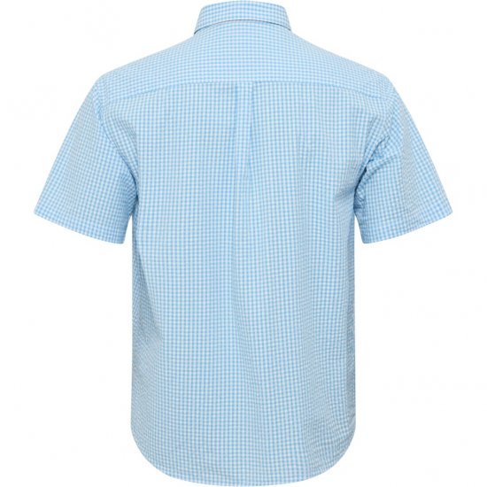 North Latitude Shirt Short Sleeve Turquoise - Skjorter - Skjorter til store mænd 2XL- 8XL