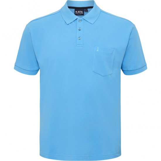 North Latitude Polo Pique Short Sleeve Turquoise - Polotrøjer - Polotrøjer 2XL-8XL