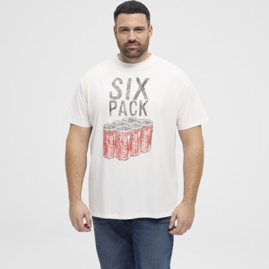 North Latitude T-Shirt Coca-Cola White - T-shirts - T-shirts i store størrelser - 2XL-14XL