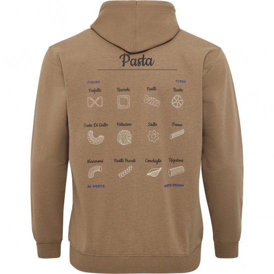North Latitude Hoodie with Zipper Dark Sand TALL - TALL trøjer - 