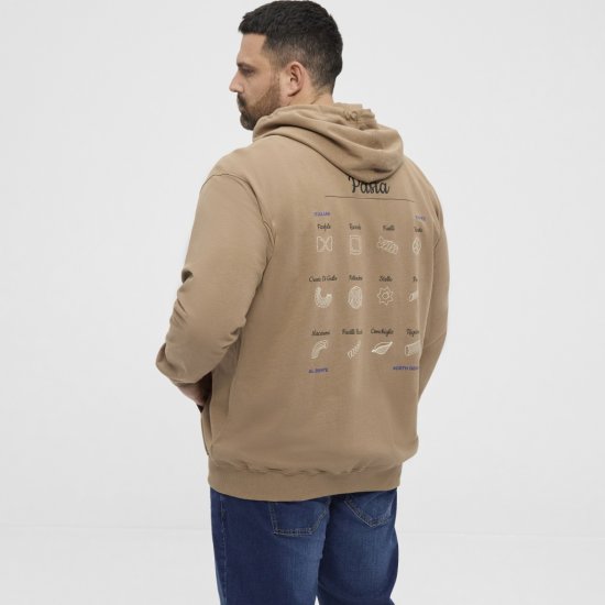 North Latitude Hoodie with Zipper Dark Sand TALL - TALL trøjer - 