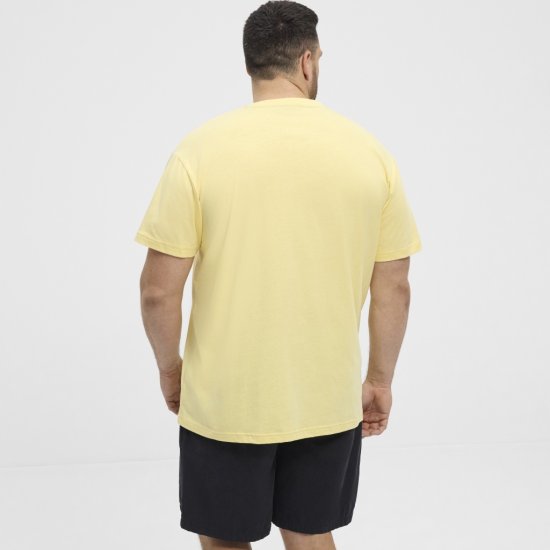 North Latitude T-Shirt Printed Yellow - T-shirts - T-shirts i store størrelser - 2XL-14XL
