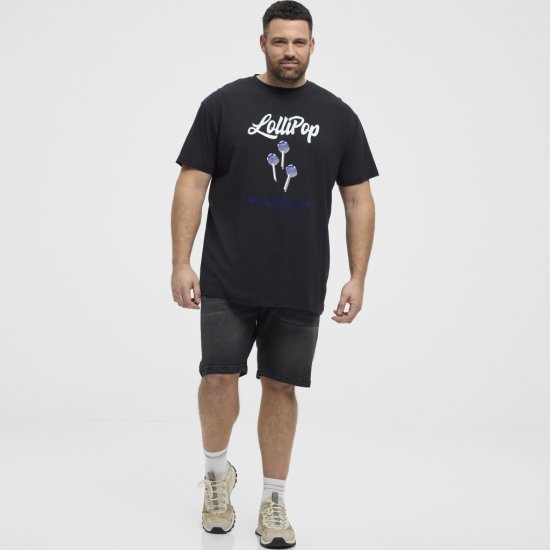 North Latitude T-Shirt Lollipop Black - T-shirts - T-shirts i store størrelser - 2XL-14XL