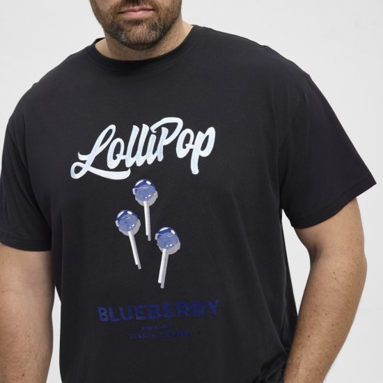 North Latitude T-Shirt Lollipop Black - T-shirts - T-shirts i store størrelser - 2XL-14XL