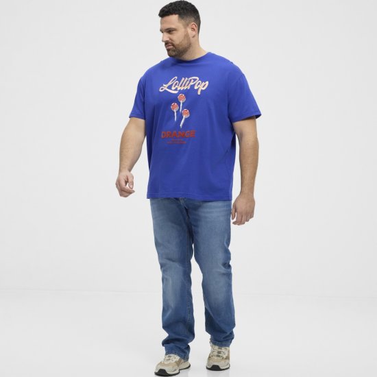 North Latitude T-Shirt Lollipop Blue - T-shirts - T-shirts i store størrelser - 2XL-14XL