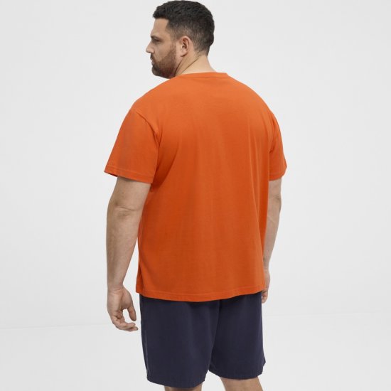North Latitude T-Shirt Ice Cream Orange - T-shirts - T-shirts i store størrelser - 2XL-14XL
