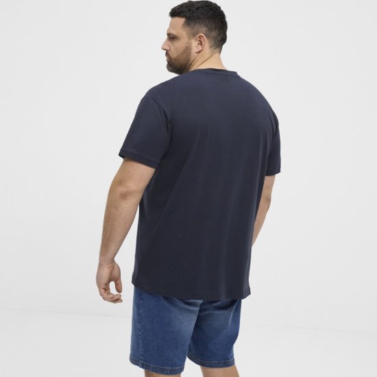 North Latitude T-Shirt Ice Cream Navy - T-shirts - T-shirts i store størrelser - 2XL-14XL