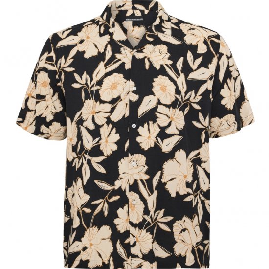 North Latitude Shirt Cuba Short Sleeve Navy - Skjorter - Skjorter til store mænd 2XL- 8XL