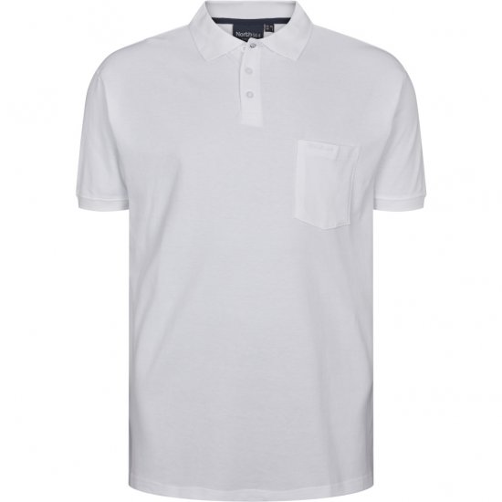 North Latitude Polo Short Sleeve White TALL - TALL polotrøjer - 