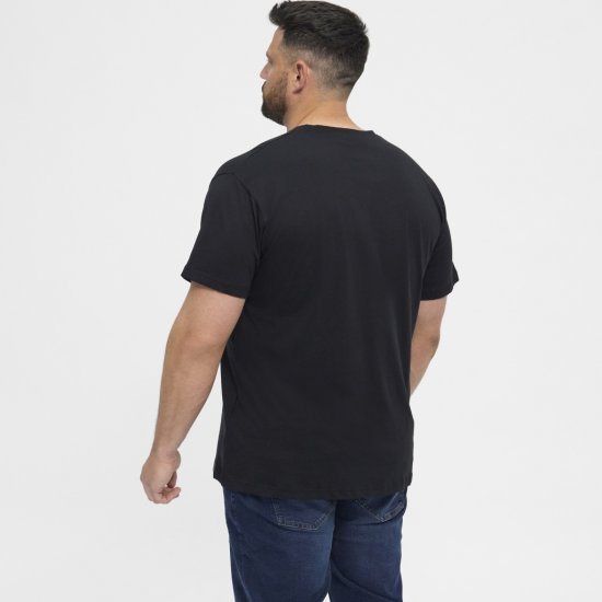 North Latitude T-Shirt 2-Pack Black - T-shirts - T-shirts i store størrelser - 2XL-14XL