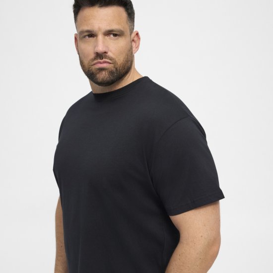 North Latitude T-Shirt 2-Pack Black - T-shirts - T-shirts i store størrelser - 2XL-14XL