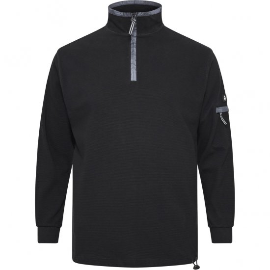 North Latitude Sweatshirt Ottoman Black - Trøjer og Hættetrøjer - Trøjer og Hættetrøjer i store størrelser - 2XL-14XL