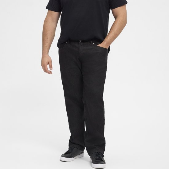 North Latitude Jeans Mick Black Stone Wash - Jeans og bukser - Herrejeans og bukser i store størrelser W40-W70